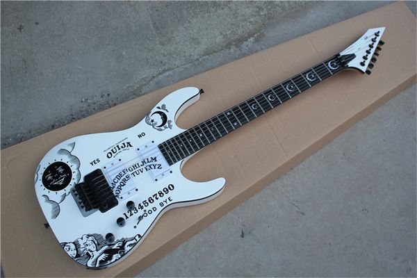electric guitar fdoh-002 white color personality patterm black hardware kirk hammett ouija
electric guitar fdoh-002 white color personality patterm black hardware kirk hammett ouija