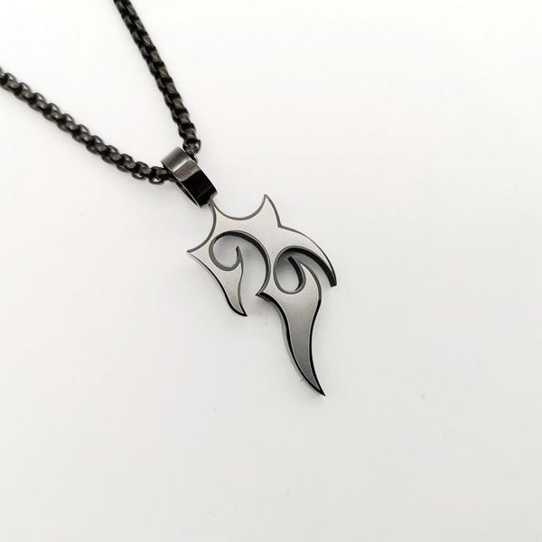 pendant necklaces 2021 ip black plating stainless steel flame pattern necklace 2 tone fashion jewelry men stylish, Silver
pendant necklaces 2021 ip black plating stainless steel flame pattern necklace 2 tone fashion jewelry men stylish, Silver