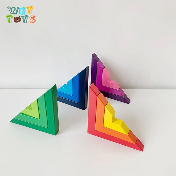 montessori rainbow color gradient right angle building blocks to build educational toys for children
montessori rainbow color gradient right angle building blocks to build educational toys for children