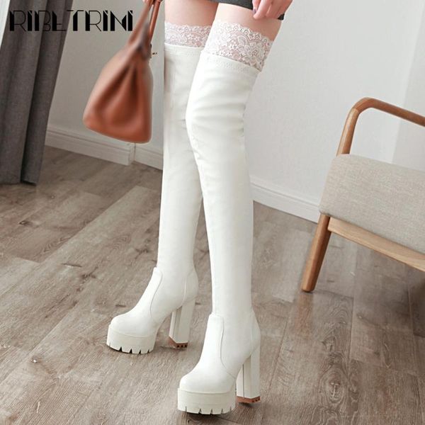 boots ribetrini female high heels lace solid party shoes platform over the knee women design casual, Black
boots ribetrini female high heels lace solid party shoes platform over the knee women design casual, Black