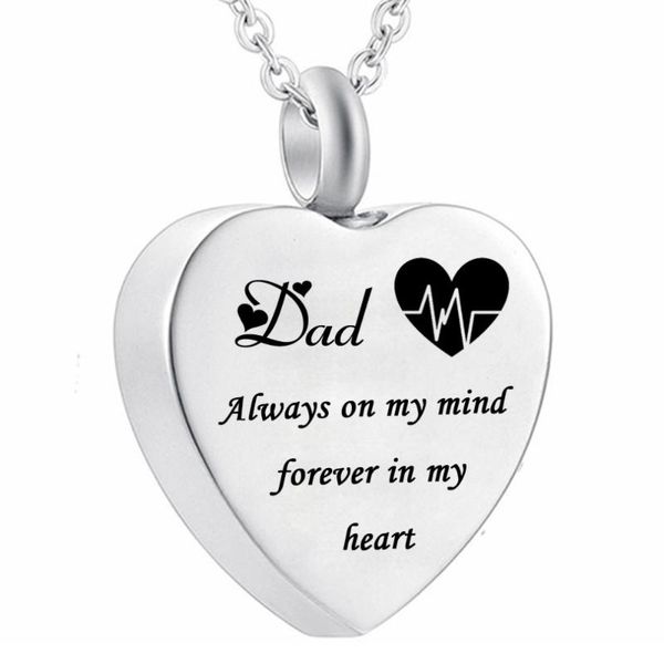 electrocardiogram pendant cremation urn jewelry dad always on my mind forever in my heart memorial urn necklace ashes keepsake, Silver
electrocardiogram pendant cremation urn jewelry dad always on my mind forever in my heart memorial urn necklace ashes keepsake, Silver