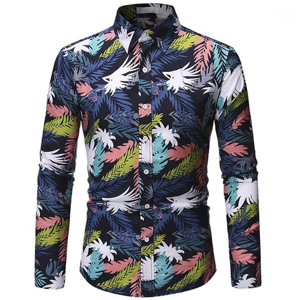 2020 spring and autumn fashion new men's casual boutique long sleeve beach flower slim fit shirt1, White;black
2020 spring and autumn fashion new men's casual boutique long sleeve beach flower slim fit shirt1, White;black