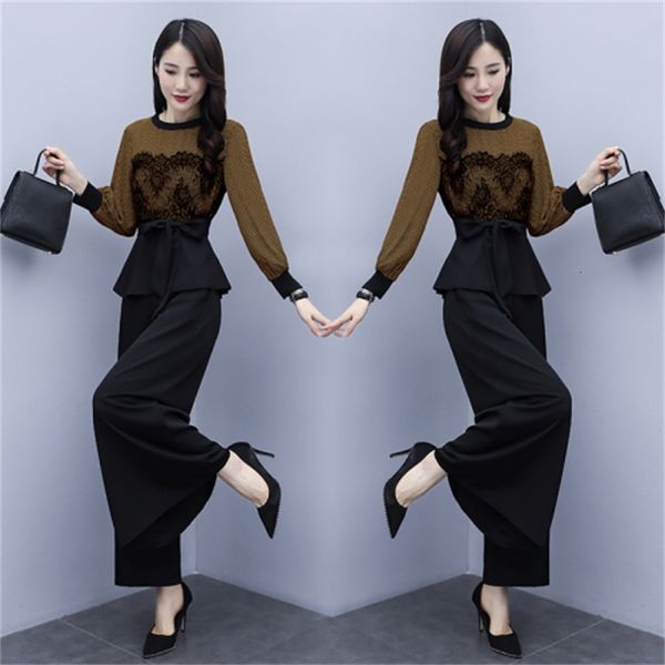 female lace and stylish pants wide leg joint femme piece defines womens outfits two pieces bcer, White
female lace and stylish pants wide leg joint femme piece defines womens outfits two pieces bcer, White