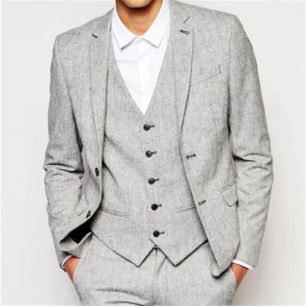 new fashion light grey tweed suits for men 3pieces(jacket+pants+vest+tie) custom made formal wedding slim fit groom blazer 372, White;black
new fashion light grey tweed suits for men 3pieces(jacket+pants+vest+tie) custom made formal wedding slim fit groom blazer 372, White;black
