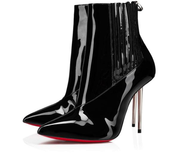 elegant winter brands women red bottom epic boots bottes patent leather boots high heels lady combat booties party,wedding eu35-43,box, Black 
elegant winter brands women red bottom epic boots bottes patent leather boots high heels lady combat booties party,wedding eu35-43,box, Black
