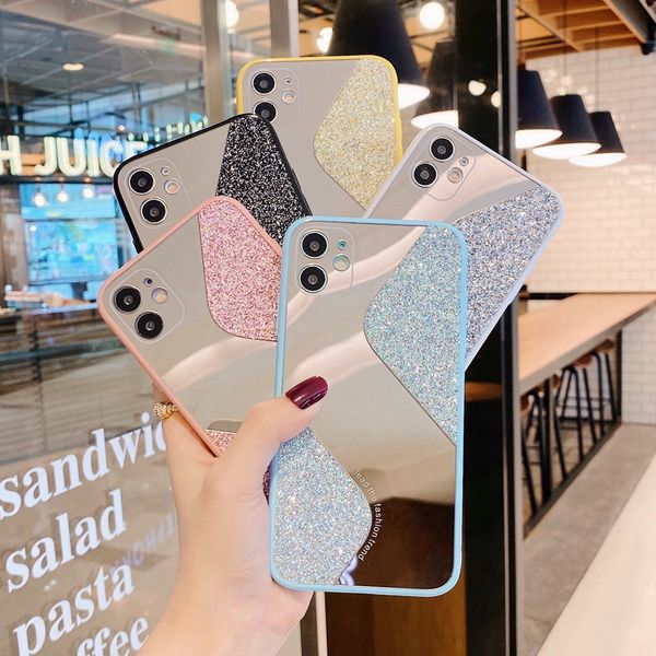 splicing mirror glitter s-shaped mobile phone case for apple iphone11promax acrylic mirror case
splicing mirror glitter s-shaped mobile phone case for apple iphone11promax acrylic mirror case