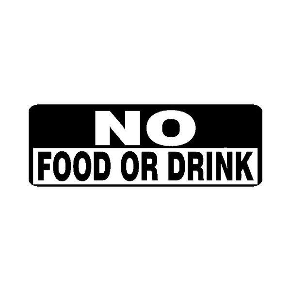 15.2cm*5.2cm interesting no food or drink vinyl car sticker decal black silver accessories c15-2860
15.2cm*5.2cm interesting no food or drink vinyl car sticker decal black silver accessories c15-2860