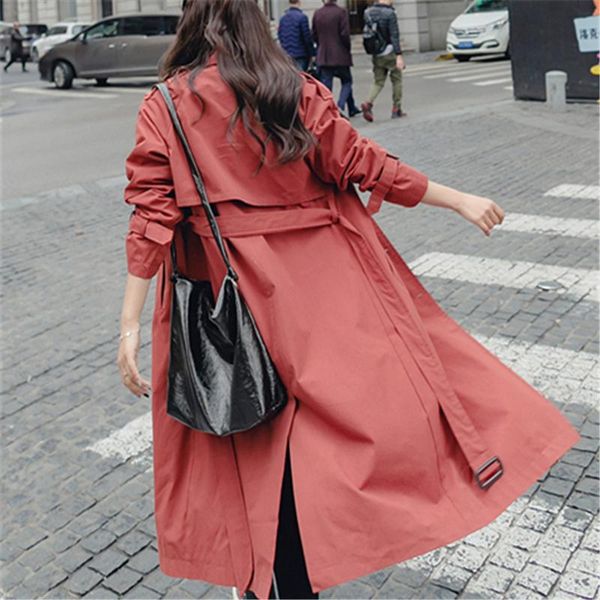 women's trench coats 2021 spring long section of and autumn casual lapel solid color loose windbreaker jacket female hjb17, Tan;black
women's trench coats 2021 spring long section of and autumn casual lapel solid color loose windbreaker jacket female hjb17, Tan;black