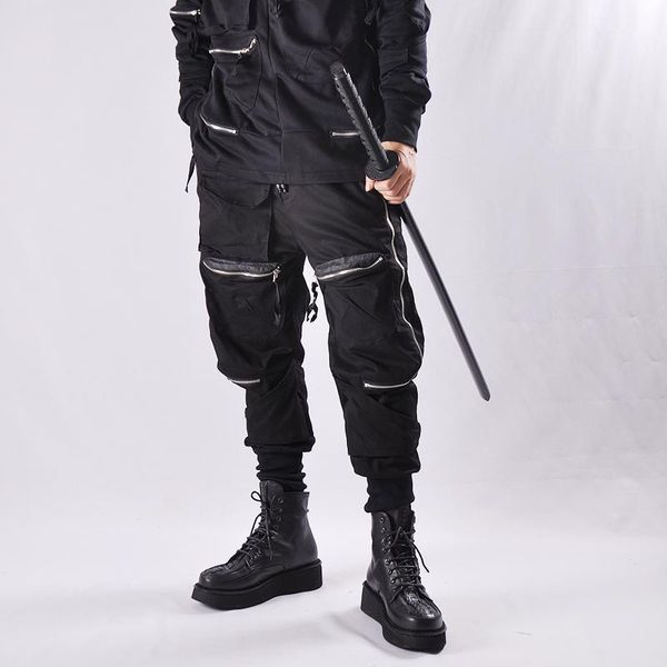 2021 new men's fashion street multi pocket overalls men's legged little boots pants fashion pants singer trousers1, Black
2021 new men's fashion street multi pocket overalls men's legged little boots pants fashion pants singer trousers1, Black