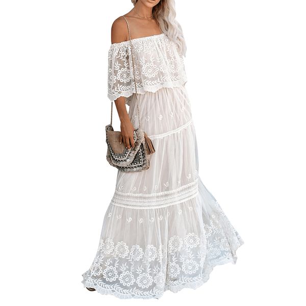 long lace elopement dress simple boho wedding dress lace victorian inspired bridal dress off shoulder lace gown, White;black
long lace elopement dress simple boho wedding dress lace victorian inspired bridal dress off shoulder lace gown, White;black