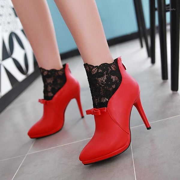 2020new fashion senior pu leather + mesh women ankle boots big size 33-41 solid pointed toe high heels black red bow female boot1
2020new fashion senior pu leather + mesh women ankle boots big size 33-41 solid pointed toe high heels black red bow female boot1
