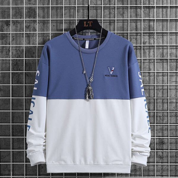 spring and autumn new fashion sports men's color matching round neck pullover sweater, Gray
spring and autumn new fashion sports men's color matching round neck pullover sweater, Gray