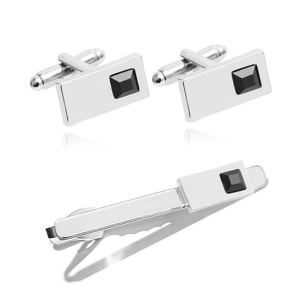 simple square rhinestone cufflink and tie clip sets for men's business formal wear alloy tie clasp fashion jewelry accessories lkrac, Silver;golden
simple square rhinestone cufflink and tie clip sets for men's business formal wear alloy tie clasp fashion jewelry accessories lkrac, Silver;golden
