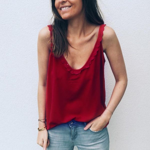 women's tanks & camis lace t-shirt sling sleeveless v-neck women vest lightweight button blouse shopping relaxed daily summer casua, White
women's tanks & camis lace t-shirt sling sleeveless v-neck women vest lightweight button blouse shopping relaxed daily summer casua, White