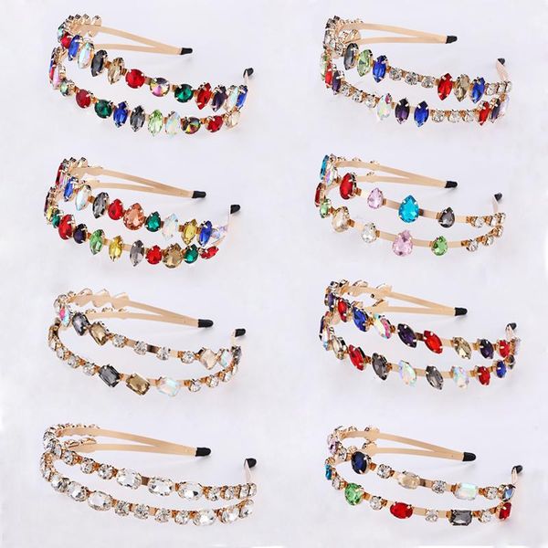 hair clips & barrettes fashion multilayer multicolor crystal bridal tiaras wedding hairbands jewelry women party crowns accessories, Golden;silver
hair clips & barrettes fashion multilayer multicolor crystal bridal tiaras wedding hairbands jewelry women party crowns accessories, Golden;silver