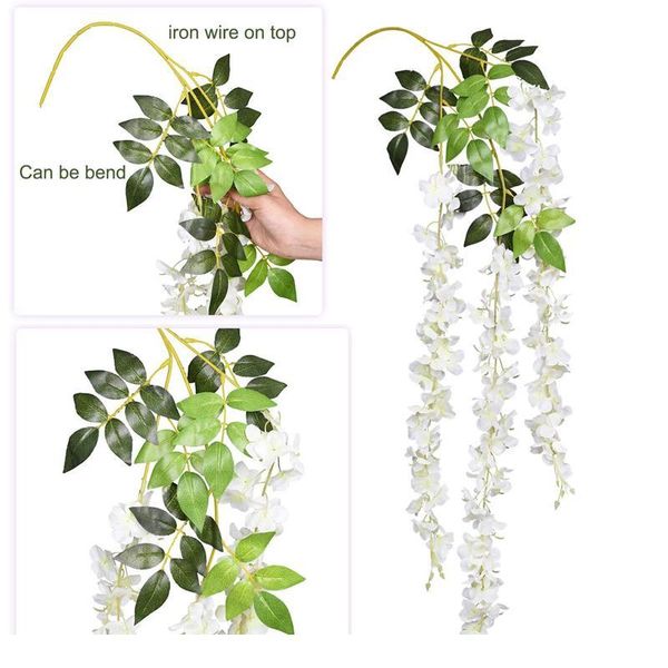 silk wisteria hanging flower artificial flowers vine garland wedding arch decor fake plants foliage rattan trailing faux jllxcn
silk wisteria hanging flower artificial flowers vine garland wedding arch decor fake plants foliage rattan trailing faux jllxcn