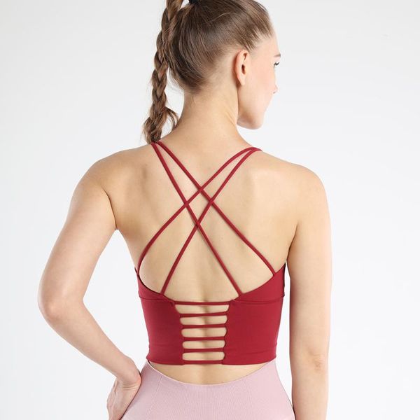 yoga outfits sports bra for fitness women push up cross straps running gym femme active wear padded underwear crop female, White;red
yoga outfits sports bra for fitness women push up cross straps running gym femme active wear padded underwear crop female, White;red
