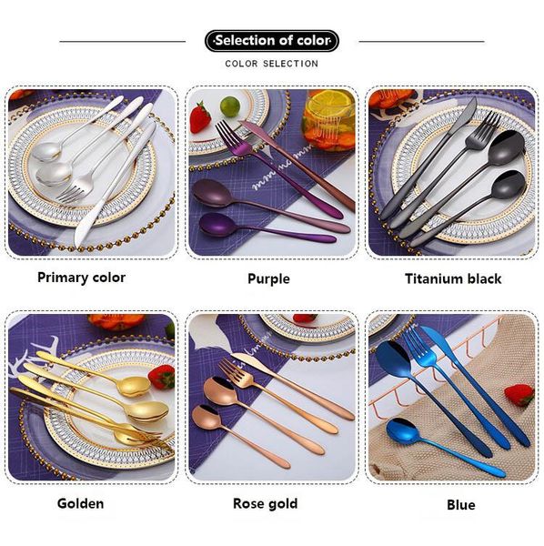 6 color gold cutlery spoon fork knife tea spoon matte golden stainless steel food silverware cutlery set
6 color gold cutlery spoon fork knife tea spoon matte golden stainless steel food silverware cutlery set