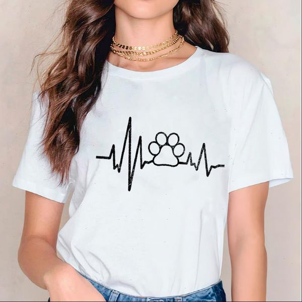 women 2021 heartbeat cat dog pet cute printed cartoon t shirt clothes tshirts womens ladies graphic female tee t shirt clothing, White
women 2021 heartbeat cat dog pet cute printed cartoon t shirt clothes tshirts womens ladies graphic female tee t shirt clothing, White