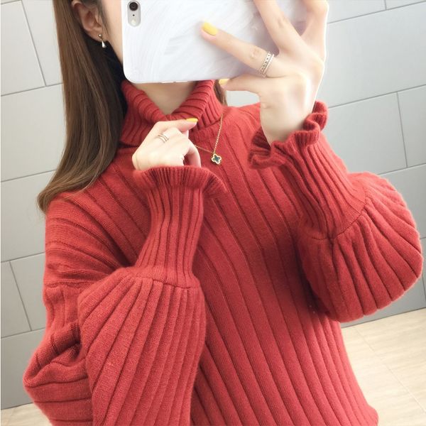 high collar sweater woman flashlight casual sleeve winter 2020 solid yellow clothes pullovers ladies mesh elasticity, White;black
high collar sweater woman flashlight casual sleeve winter 2020 solid yellow clothes pullovers ladies mesh elasticity, White;black