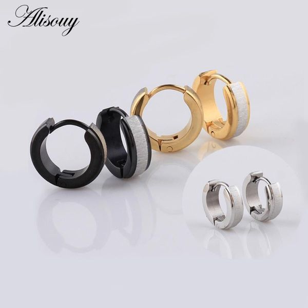 alisouy 1 pair 9*4mm punk gold color black stainless steel hoop earrings huggie circle fashion earrings ear jewelry type, Golden;silver
alisouy 1 pair 9*4mm punk gold color black stainless steel hoop earrings huggie circle fashion earrings ear jewelry type, Golden;silver