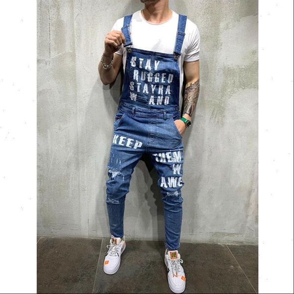 new men ripped jeans jumpsuits vintage distressed denim bib overalls male suspender pants long trouser autumn playsuit plus size, Black
new men ripped jeans jumpsuits vintage distressed denim bib overalls male suspender pants long trouser autumn playsuit plus size, Black