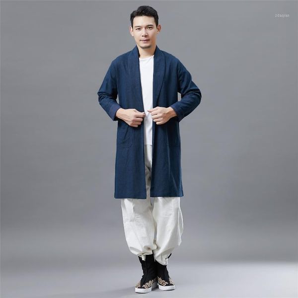 autumn new style double trench coat retro chinese-style stand collar trench coat men's mid-length solid color cardigan slim mode1, Tan;black
autumn new style double trench coat retro chinese-style stand collar trench coat men's mid-length solid color cardigan slim mode1, Tan;black