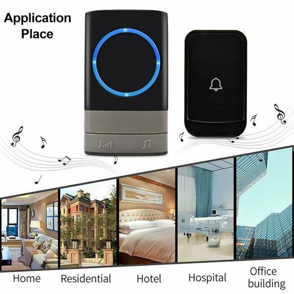 ip44 waterproof dustproof 0-100db four volume levels wireless doorbell system wireless bell kit fit for home l1
ip44 waterproof dustproof 0-100db four volume levels wireless doorbell system wireless bell kit fit for home l1