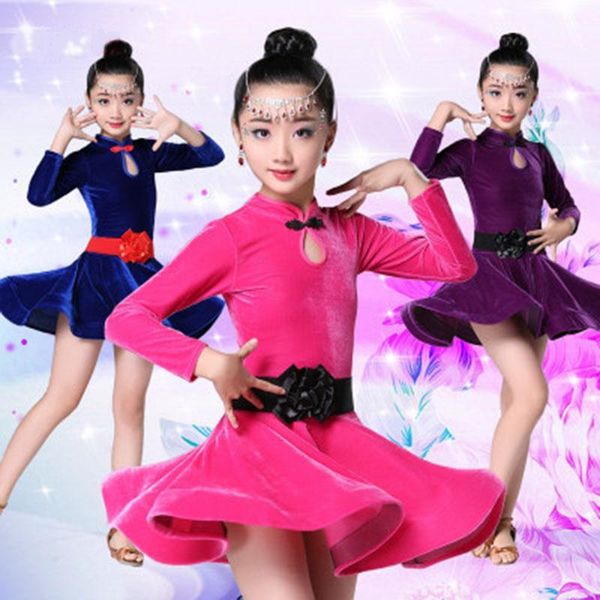 sale dance birthday costumes latin dance girls skirt costume velvet practice clothes children's clothes long sleeves1, Black;red
sale dance birthday costumes latin dance girls skirt costume velvet practice clothes children's clothes long sleeves1, Black;red