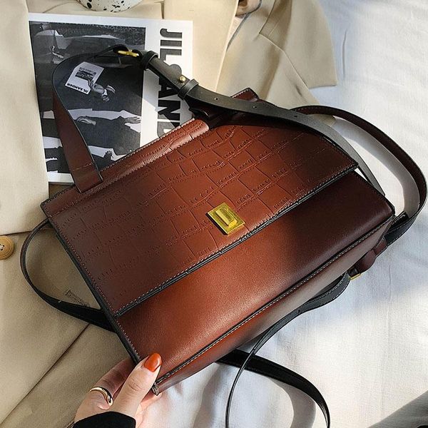 cross body crocodile pattern square tote bag 2021 fashion quality pu leather women's designer handbag vintage shoulder messenger
cross body crocodile pattern square tote bag 2021 fashion quality pu leather women's designer handbag vintage shoulder messenger