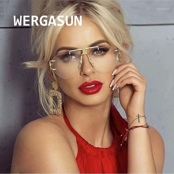 wergasun luxury rimless sunglasses women brand designer summer oversized vintage shades sun glasses for men sunglass1, White;black
wergasun luxury rimless sunglasses women brand designer summer oversized vintage shades sun glasses for men sunglass1, White;black