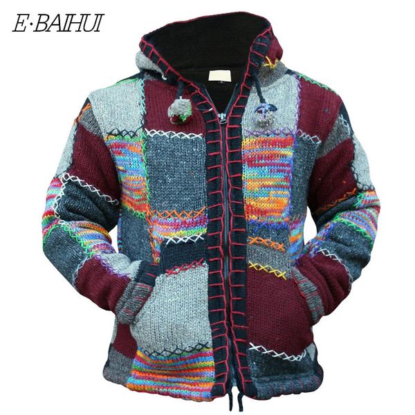 ebaihui men's winter patchwork knitted sweater coat with pocket autumn men harajuku zipper hooded cardigan male sweater overwear, White;black
ebaihui men's winter patchwork knitted sweater coat with pocket autumn men harajuku zipper hooded cardigan male sweater overwear, White;black
