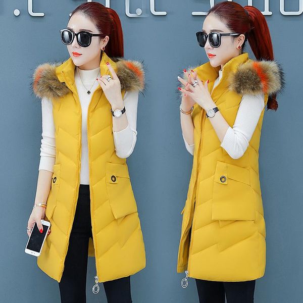 women's vests women jacket vest winter fur hooded coat warm casual cotton padded long female sleeveless removable cap large collar wais, Black;white
women's vests women jacket vest winter fur hooded coat warm casual cotton padded long female sleeveless removable cap large collar wais, Black;white