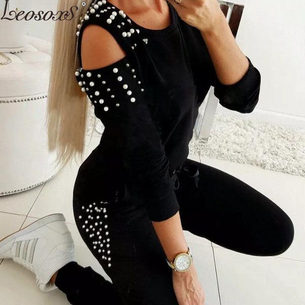 women's tracksuits women ladies tracksuit cold shouder high waist bandage fashion pants 2pcs set lounge wear casual suit, Gray
women's tracksuits women ladies tracksuit cold shouder high waist bandage fashion pants 2pcs set lounge wear casual suit, Gray