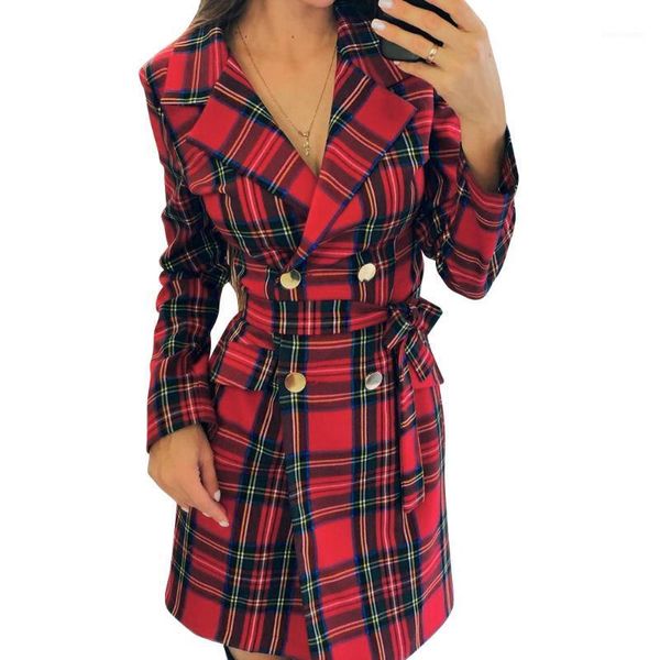 duuti women vintage plaid printed coats winter wool coats ladies elegant slim fit jacket with sashes s-xxl plus size outwear d301, Black 
duuti women vintage plaid printed coats winter wool coats ladies elegant slim fit jacket with sashes s-xxl plus size outwear d301, Black