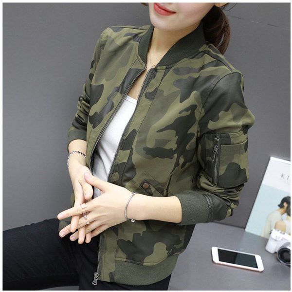 military jacket women spring chaqueta mujer camouflage pu waterproof slim print coat 201028, Black;brown
military jacket women spring chaqueta mujer camouflage pu waterproof slim print coat 201028, Black;brown
