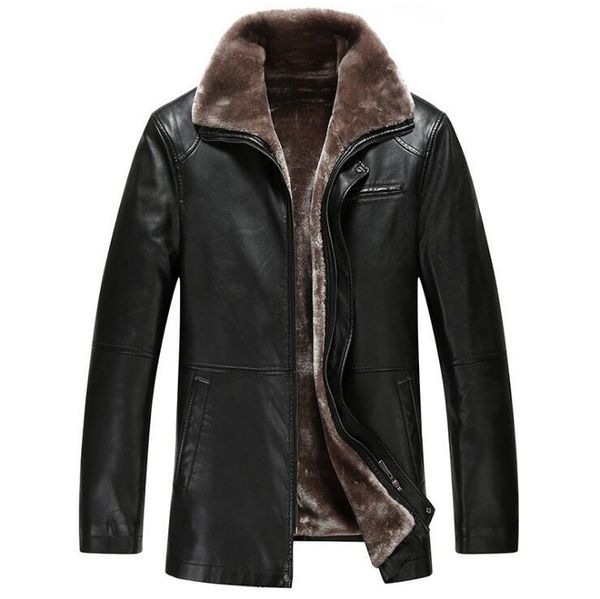 men's fur & faux fashion winter jackets mens leather coat one coats jacket men business casual pu long-sleeve outerwear, Black
men's fur & faux fashion winter jackets mens leather coat one coats jacket men business casual pu long-sleeve outerwear, Black
