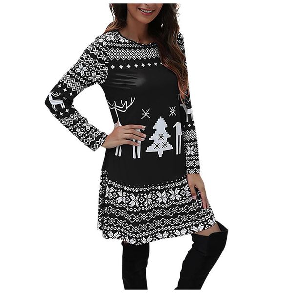 40# christmas printed dressed women autumn winter long sleeve slim warm sweatshirt dress navidad bag hip elegant dress vestidos, Black;gray
40# christmas printed dressed women autumn winter long sleeve slim warm sweatshirt dress navidad bag hip elegant dress vestidos, Black;gray