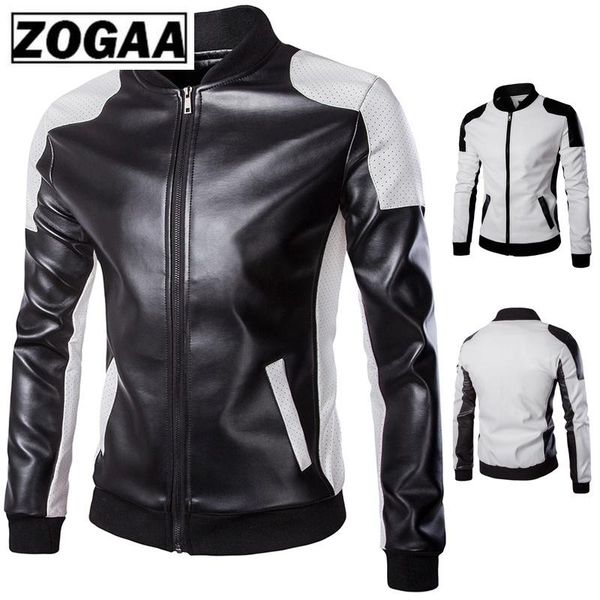 zogaa 2021 autumn men's stand collar jacket black white stitching big yard male leather coat high-quality clothes streetwear men, Black;brown
zogaa 2021 autumn men's stand collar jacket black white stitching big yard male leather coat high-quality clothes streetwear men, Black;brown