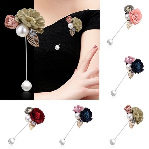ladies romantic colorful fabric flower pearl brooch pin cloth art dress decoration flower brooch for women jewelry gifts, Gray
ladies romantic colorful fabric flower pearl brooch pin cloth art dress decoration flower brooch for women jewelry gifts, Gray
