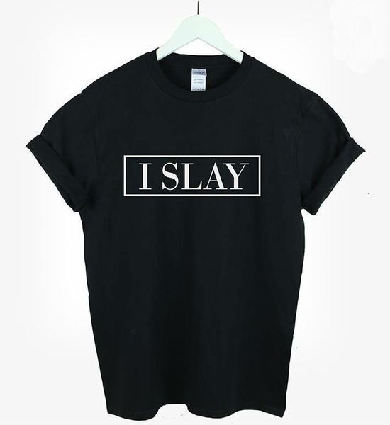 i slay letters print women t shirt cotton casual funny shirt for lady black white gray tee hipster t-110
i slay letters print women t shirt cotton casual funny shirt for lady black white gray tee hipster t-110