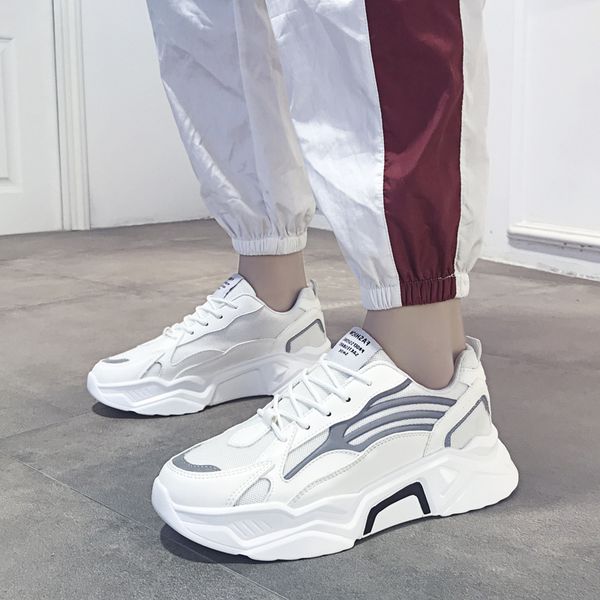 men's autumn trend versatile sports casual small white board shoes, Black
men's autumn trend versatile sports casual small white board shoes, Black