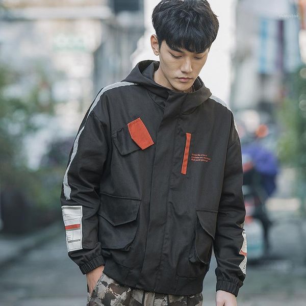 tide brand tooling jacket men male autumn spring new korean version of the trend handsome reflective large size baseball uniform1, Black;brown
tide brand tooling jacket men male autumn spring new korean version of the trend handsome reflective large size baseball uniform1, Black;brown