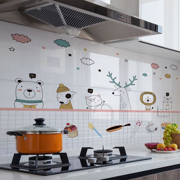 2021 new style product cartoon animal kitchen oil-proof, waterproof, high-temperature self-adhesive aluminum foil lampblack wall sticker
2021 new style product cartoon animal kitchen oil-proof, waterproof, high-temperature self-adhesive aluminum foil lampblack wall sticker