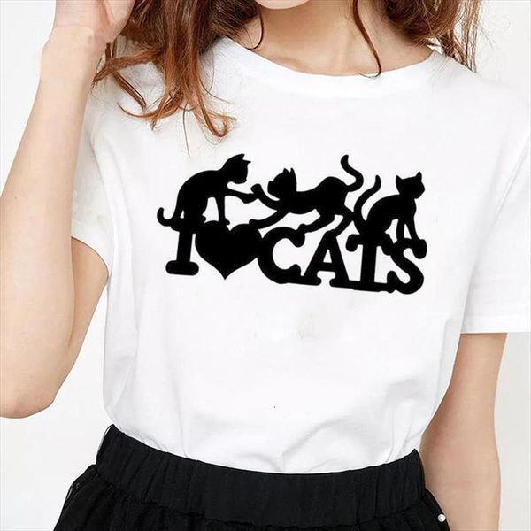 love cat print t shirt women short sleeve o neck loose tshirt women tee shirt female clothes camisetas mujer, White
love cat print t shirt women short sleeve o neck loose tshirt women tee shirt female clothes camisetas mujer, White