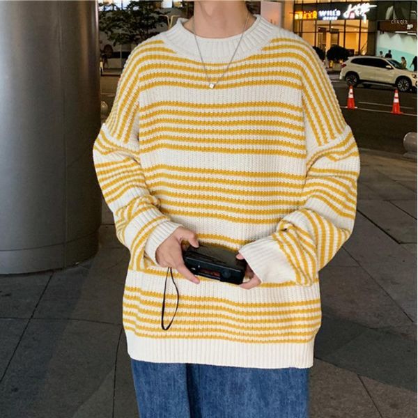 2020 autumn and winter new men's white stripe crew neck pullover loose and simple casual young sweater coat size -2xl1, White;black
2020 autumn and winter new men's white stripe crew neck pullover loose and simple casual young sweater coat size -2xl1, White;black