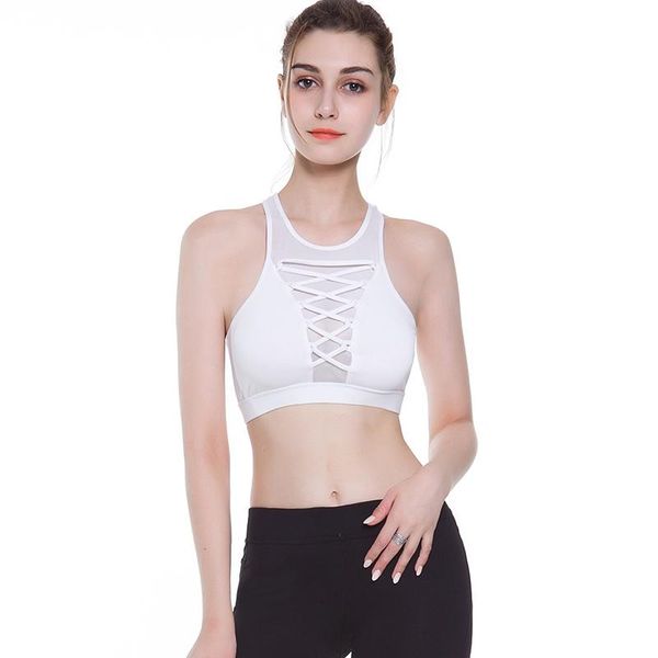 fitness women solid bra padded sport underwear net yarn splicing workout gym wear push up female yoga bresthable sportswear, White;black
fitness women solid bra padded sport underwear net yarn splicing workout gym wear push up female yoga bresthable sportswear, White;black