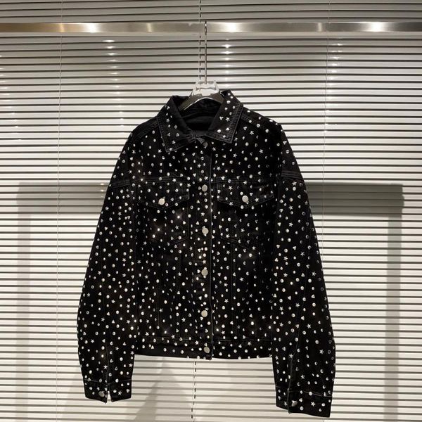 2020 metal star new love design double pocket denim jacket fashion e51g, Black;brown
2020 metal star new love design double pocket denim jacket fashion e51g, Black;brown