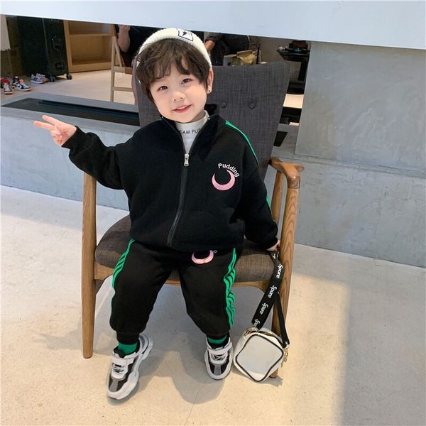 2020 winter new boys' plush suit korean children's baby extra thick warm leisure sports sanitary pants, White
2020 winter new boys' plush suit korean children's baby extra thick warm leisure sports sanitary pants, White