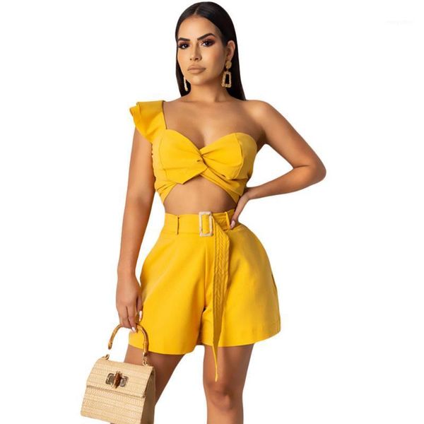 party 2 piece set women's suit draped strapless crop and high waist shorts with belt ladies two piece outfits female1, Gray
party 2 piece set women's suit draped strapless crop and high waist shorts with belt ladies two piece outfits female1, Gray